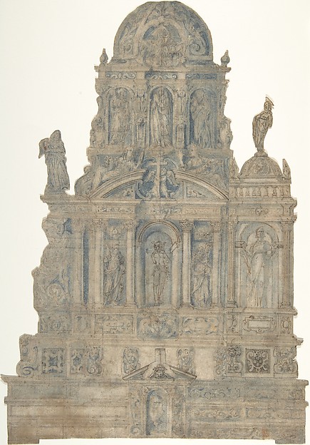 Anonymous, Italian, 16th century, Project for a Monumental Tomb