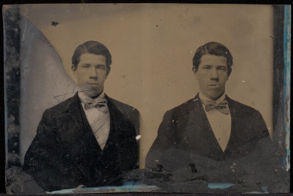Jacob Byerly, [Double portrait of a young man wearing bow tie]