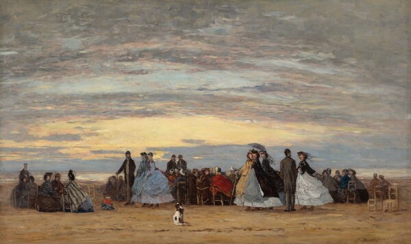 Eugène Boudin, The Beach at Villerville