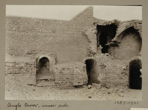K.A.C. Creswell, Inner side of angle tower in Burj al-Zafar, Cairo