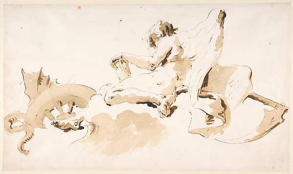 Giovanni Battista Tiepolo, Seated Figure of Time