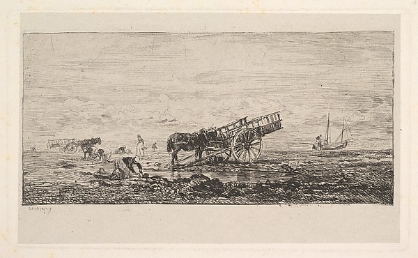 Charles-François Daubigny, The Beach at Villerville