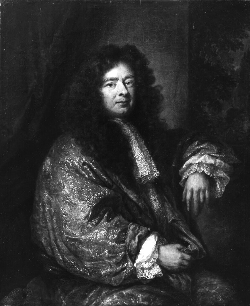 Caspar Netscher, Portrait of a Man in a Gold-embroidered Coat