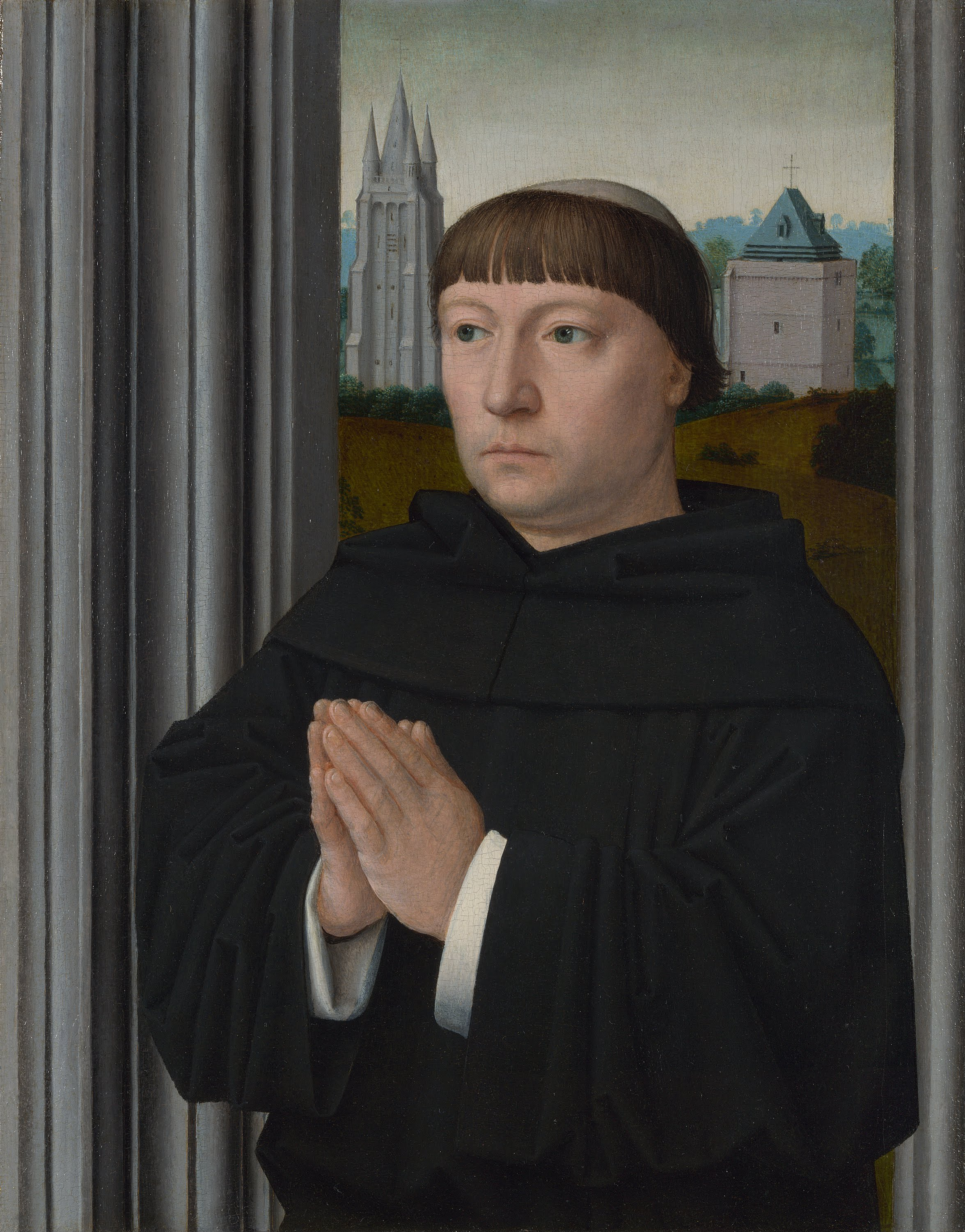 Gerard David, An Augustinian Friar Praying