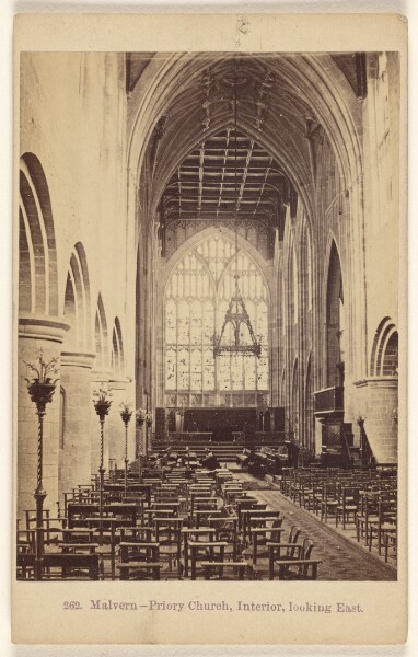 Francis Bedford, Malvern - Priory Church, Interior, looking East.