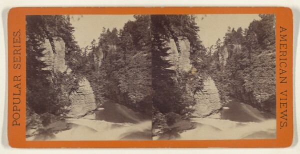 Edward and Henry T. Anthony & Co., Scenery of Ithaca and Vicinity, N.Y. The Chimney Rocks from the top of Forest Fall, Fall Creek.