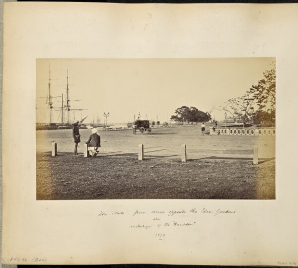 Samuel Bourne, Calcutta; "The Strand" near the Eden Gardens