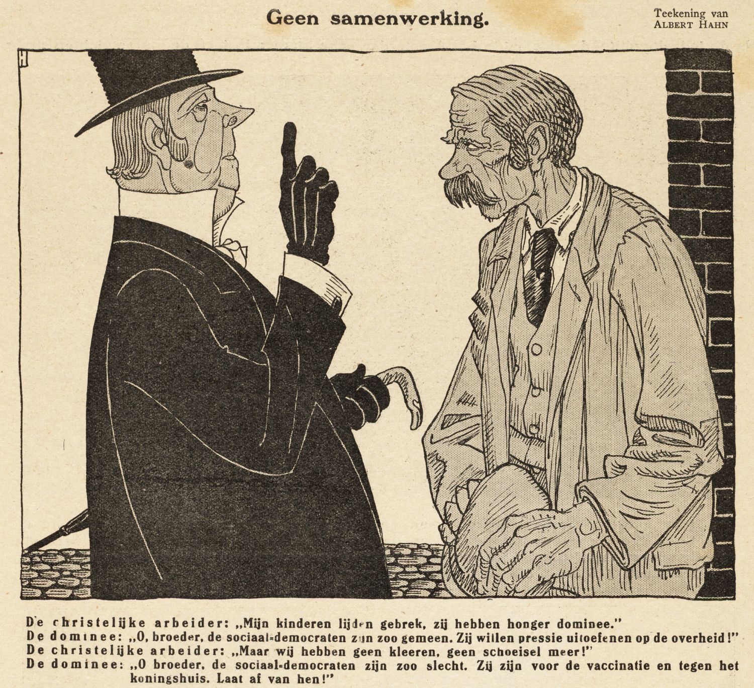 Hahn, Albert,draughtsman., Geen samenwerking