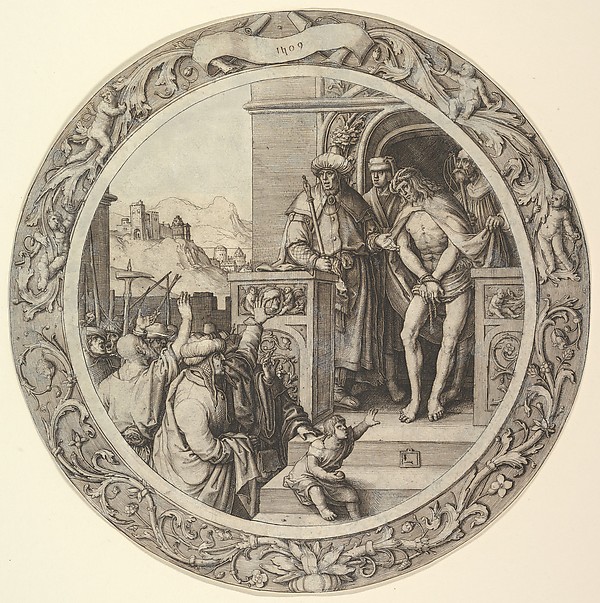 Lucas van Leyden, Ecce Homo, from the Circular Passion