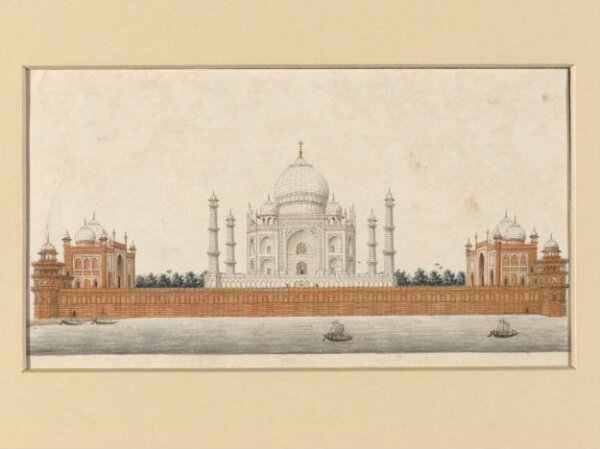 Unknown, View of the Taj Mahal from the river