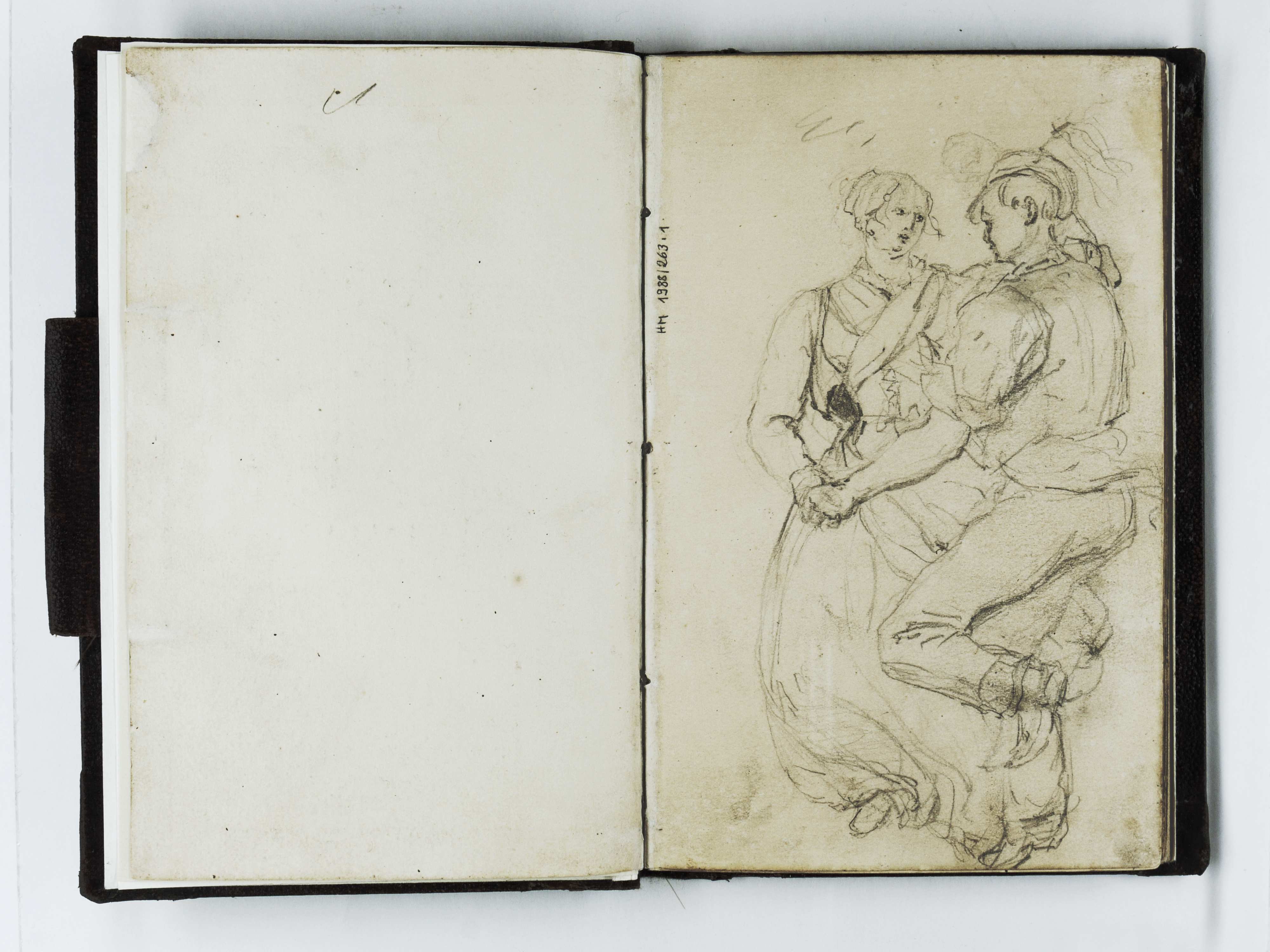 Johann Jakob Serr, Studienzeichnung zum Herbstfest bei Rhodt (HMP_1988_0183)