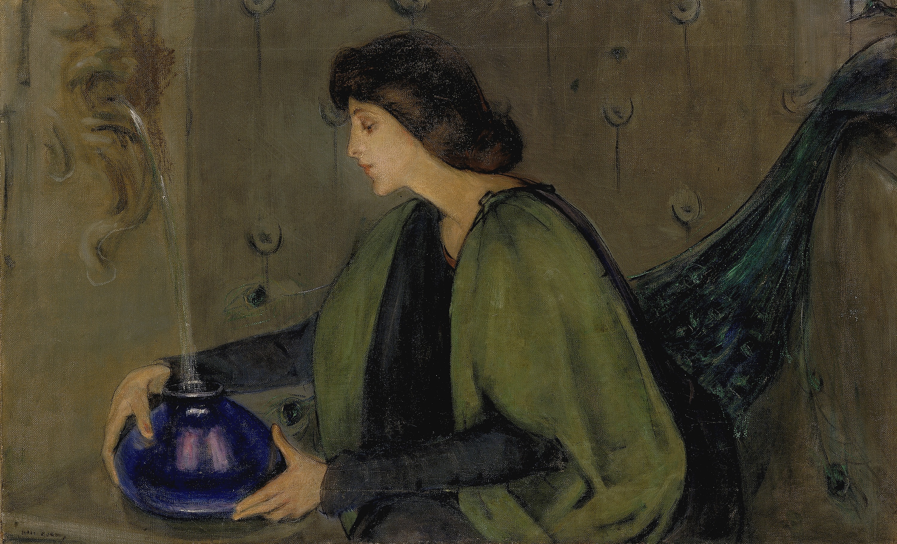 Alice Pike Barney, Woman and Peacock