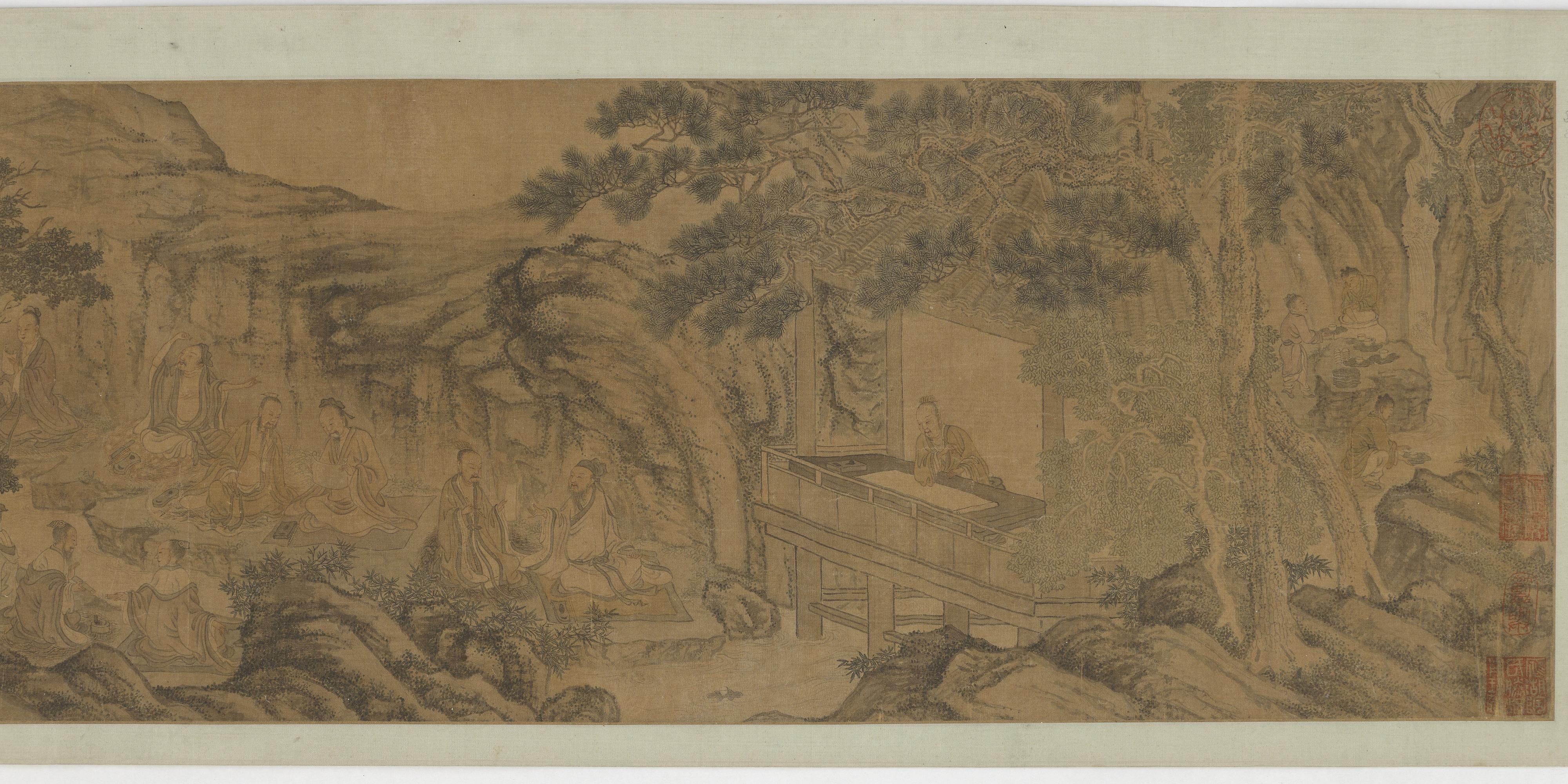 Formerly attributed to Li Gonglin, Gathering at the Orchid Pavilion