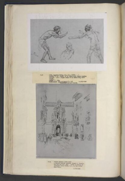 Unknown, Studies of an  Indian male figure