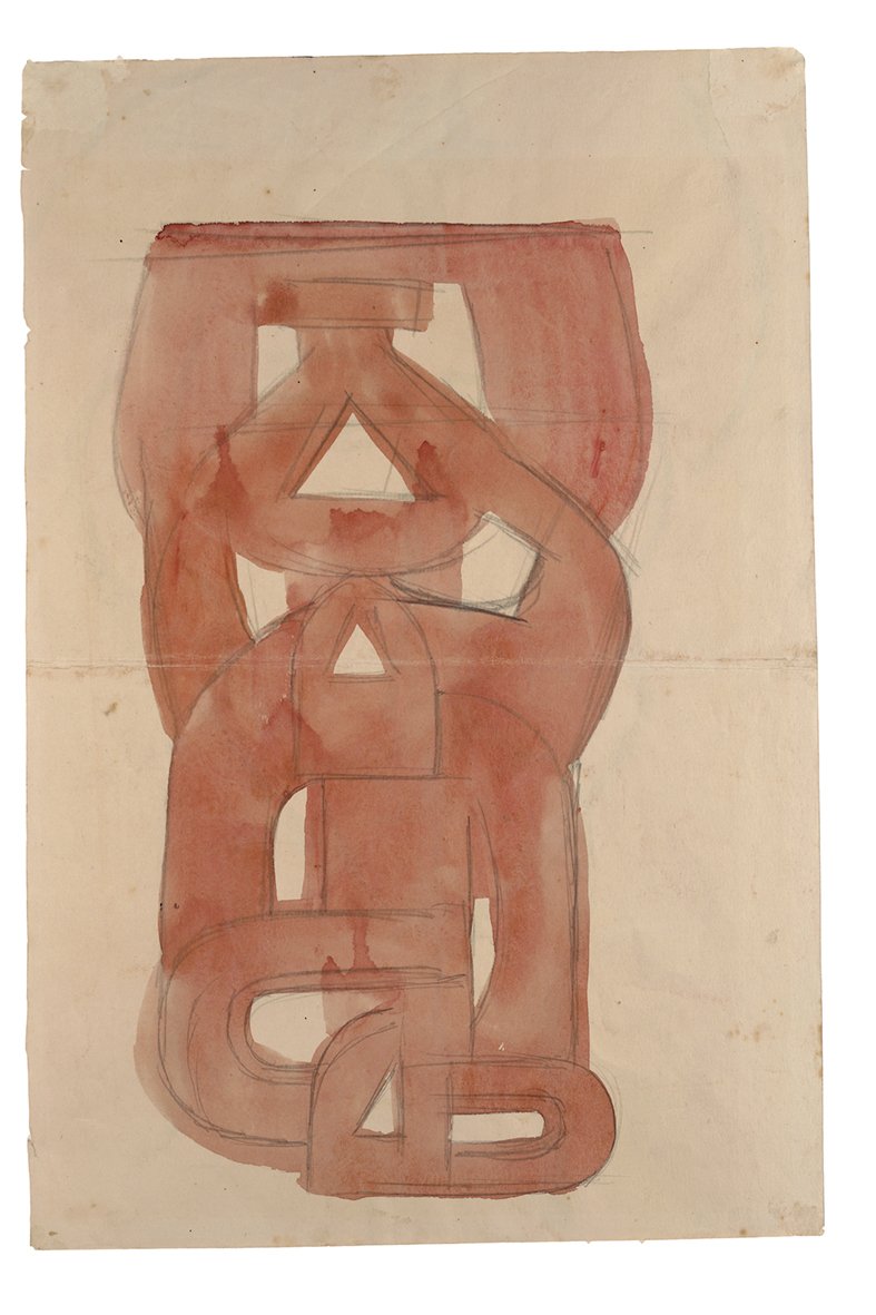 Henri Gaudier-Brzeska, Design for a door knocker (Entwurf für einen Türklopfer)