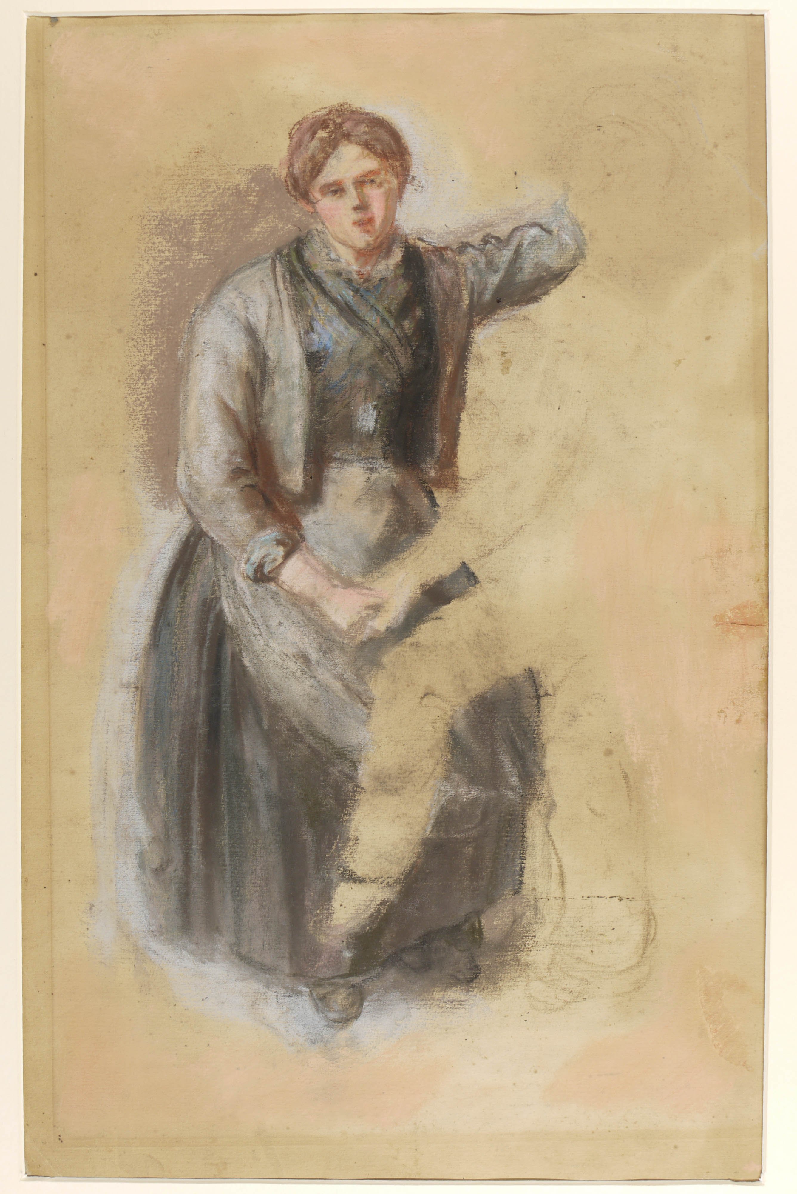 Johann Jakob Serr, Pastellzeichnungen zum Herbstfest bei Rhodt (HMP_1988_0183)