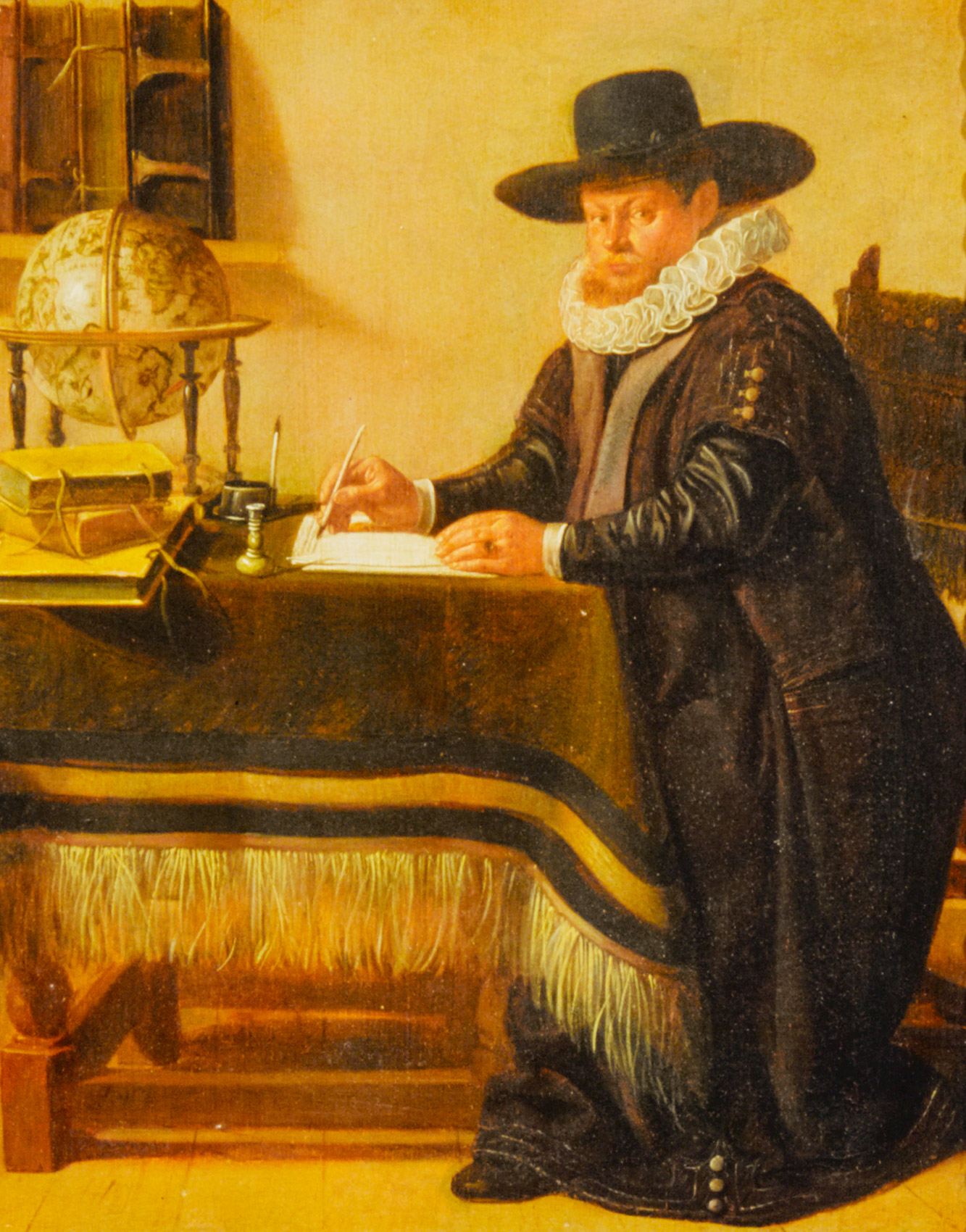 Jan Olis, Portret van Johan van Beverwijck (1594-1647) in zijn studeerkamer
