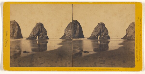 John P. Soule, Rocks at mouth of Ten Mile River. - Mendocino Co.