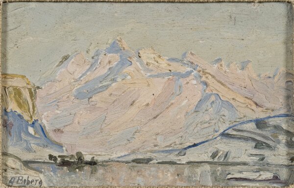 Anna Boberg, Sol över Lofoten. Studie
