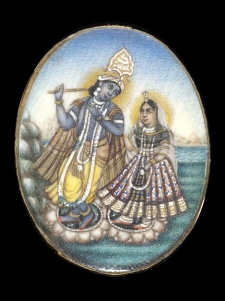 Unknown, One of nine paintings depicting Hindu deities.