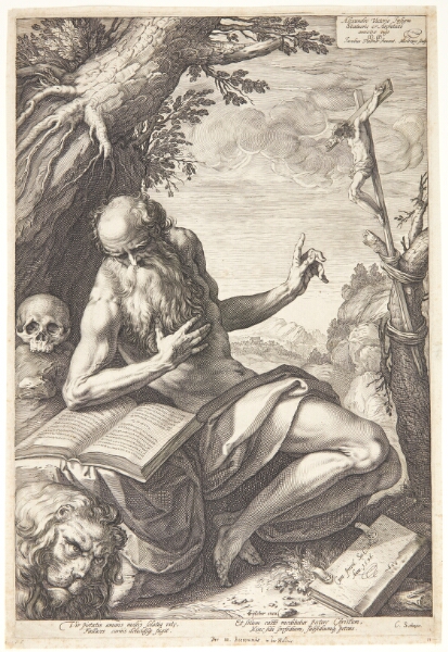 Hendrick Goltzius, Den hellige Hieronymus