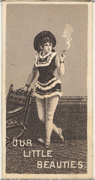 Allen & Ginter, From the Actresses series (N57) promoting Our Little Beauties Cigarettes for Allen & Ginter brand tobacco products