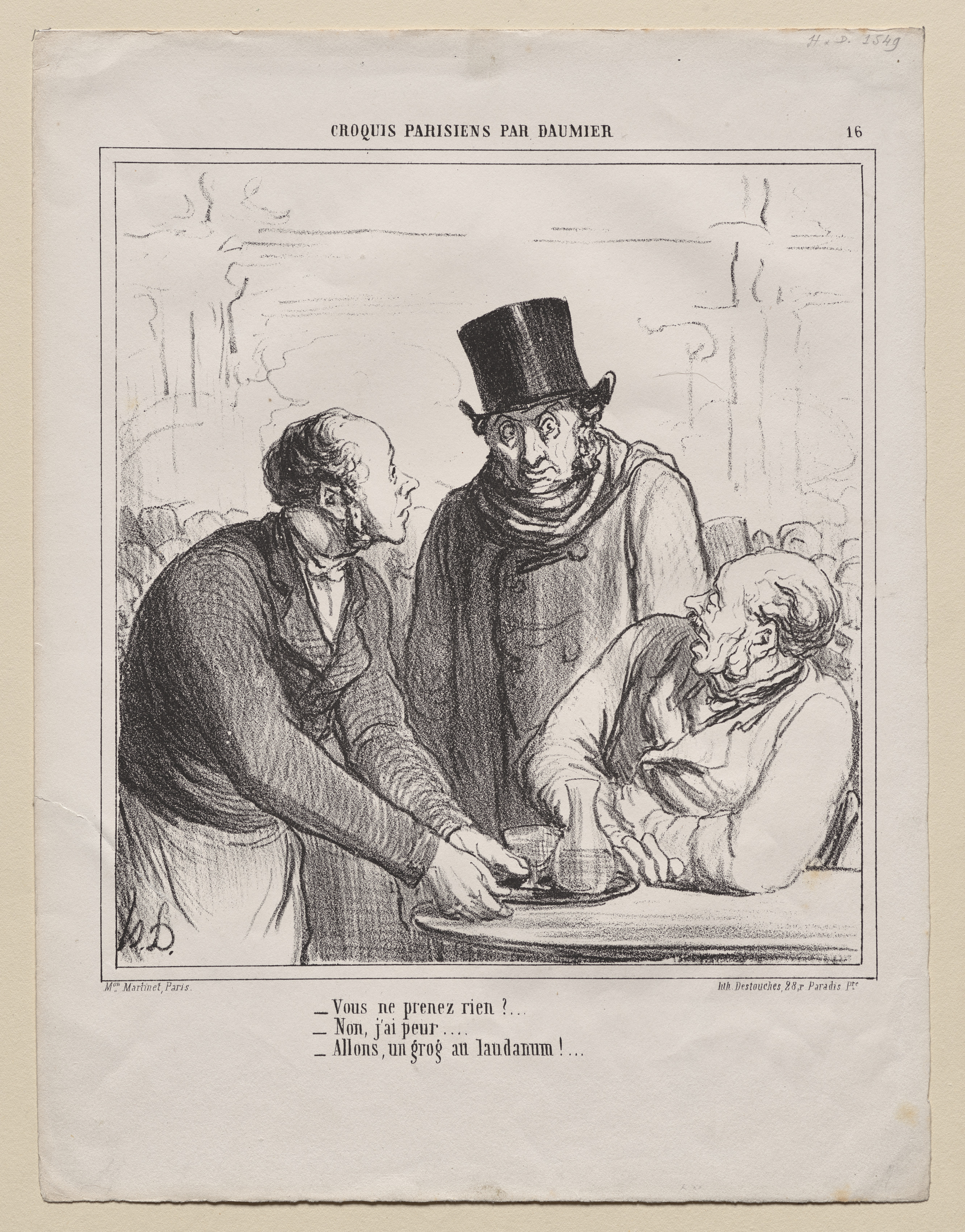 Honoré Daumier, Are you not ordering anything?...