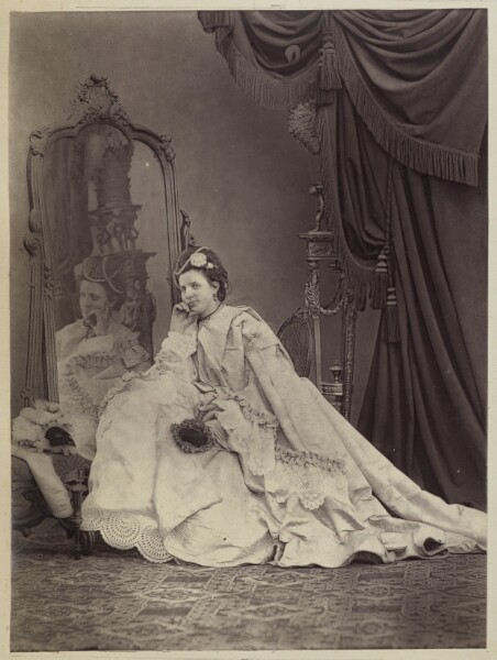 Unknown, [Seated woman with mirror]