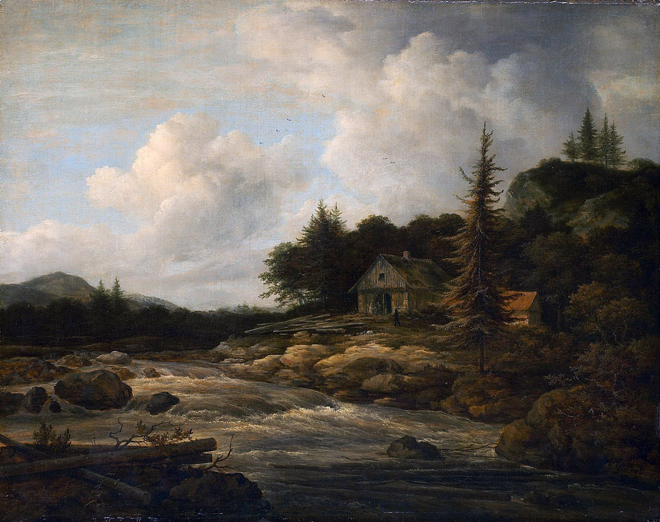 Jacob van Ruisdael, Landscape with Mountain Stream