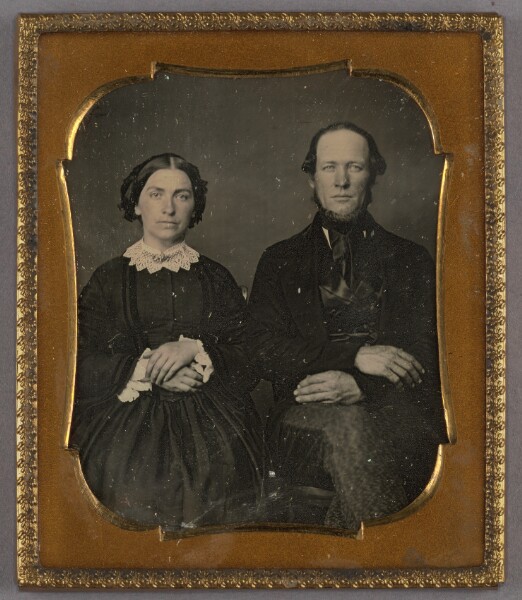 Unknown, [Portrait of a Seated Couple]