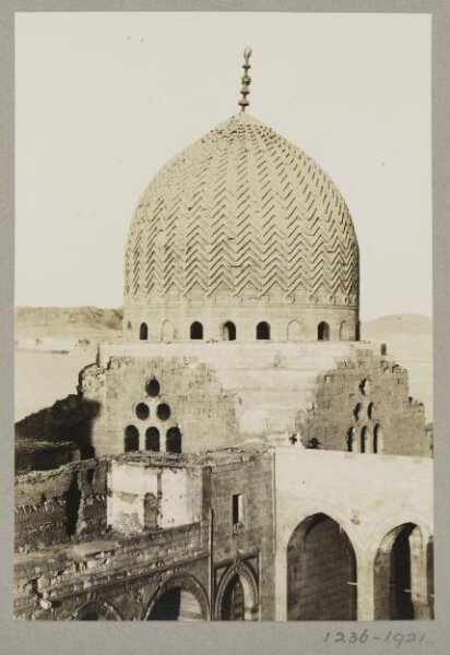 K.A.C. Creswell, Dome of male mausoleum, Funerary khanqah of Mamluk Sultan Faraj Ibn Barquq, Cairo