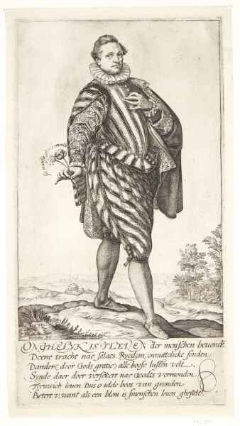 Hendrick Goltzius, Portræt af en stående ung mand