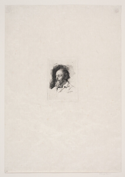 Carl Bloch, En gammel fisker. Brystbillede