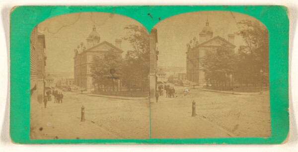 William Notman, George Street, looking towards Harbour, Halifax, Nova Scotia.