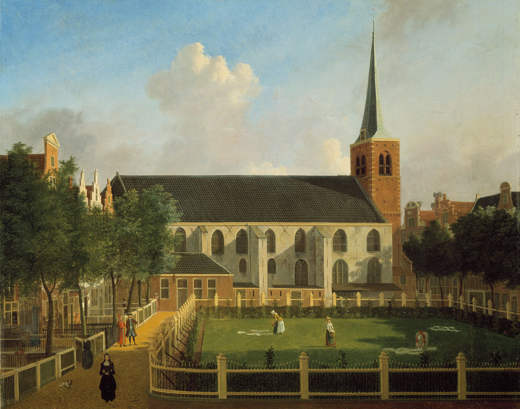 Jan ten Compe, The Begijnhof with the English Reformed Church