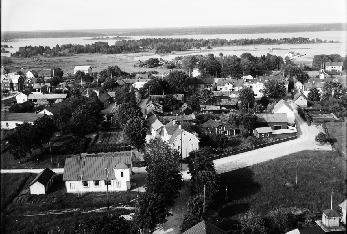 Per Elis Edhlund, Vy över Östhammar, Uppland 1915