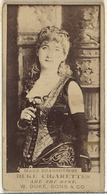 W. Duke, Sons & Co., Maud Branscombe, from the Actors and Actresses series (N145-7) issued by Duke Sons & Co. to promote Duke Cigarettes