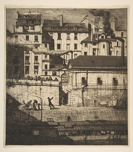 Charles Meryon, The Mortuary, Paris (La Morgue)