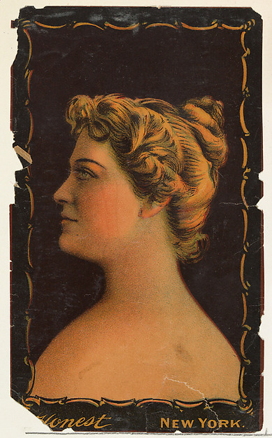 W. Duke, Sons & Co., Portrait of actress facing left, from the Transparencies series (N137) issued by W. Duke, Sons & Co. to promote Honest Long Cut Tobacco