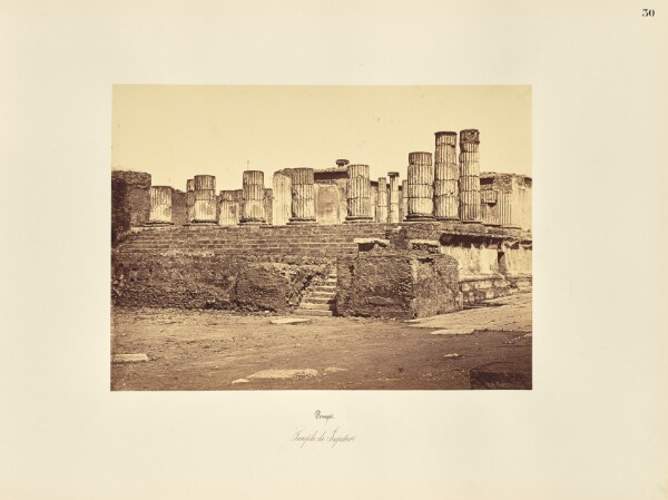 Giorgio Sommer, Pompei. Temple de Jupiter.