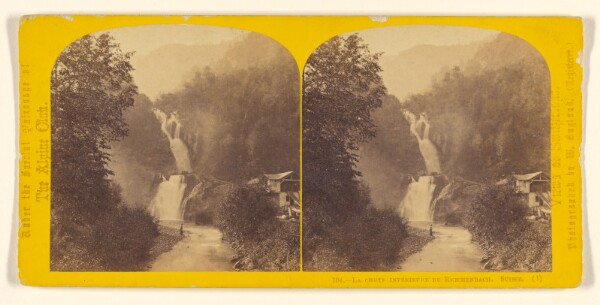 William England, La Chute Inferieure de Reichenbach. Suisse.