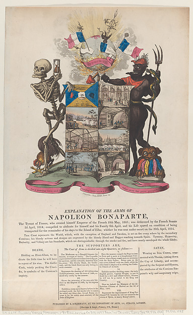 Thomas Rowlandson, Explanation of the Arms of Napoleon Bonaparte