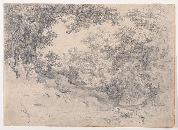 Anonymous, Mediterranean Landscape with a Villa in the Distance