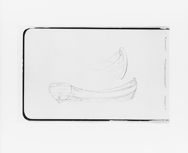 Albert Bierstadt, Sketches of Rowboats (from Sketchbook)