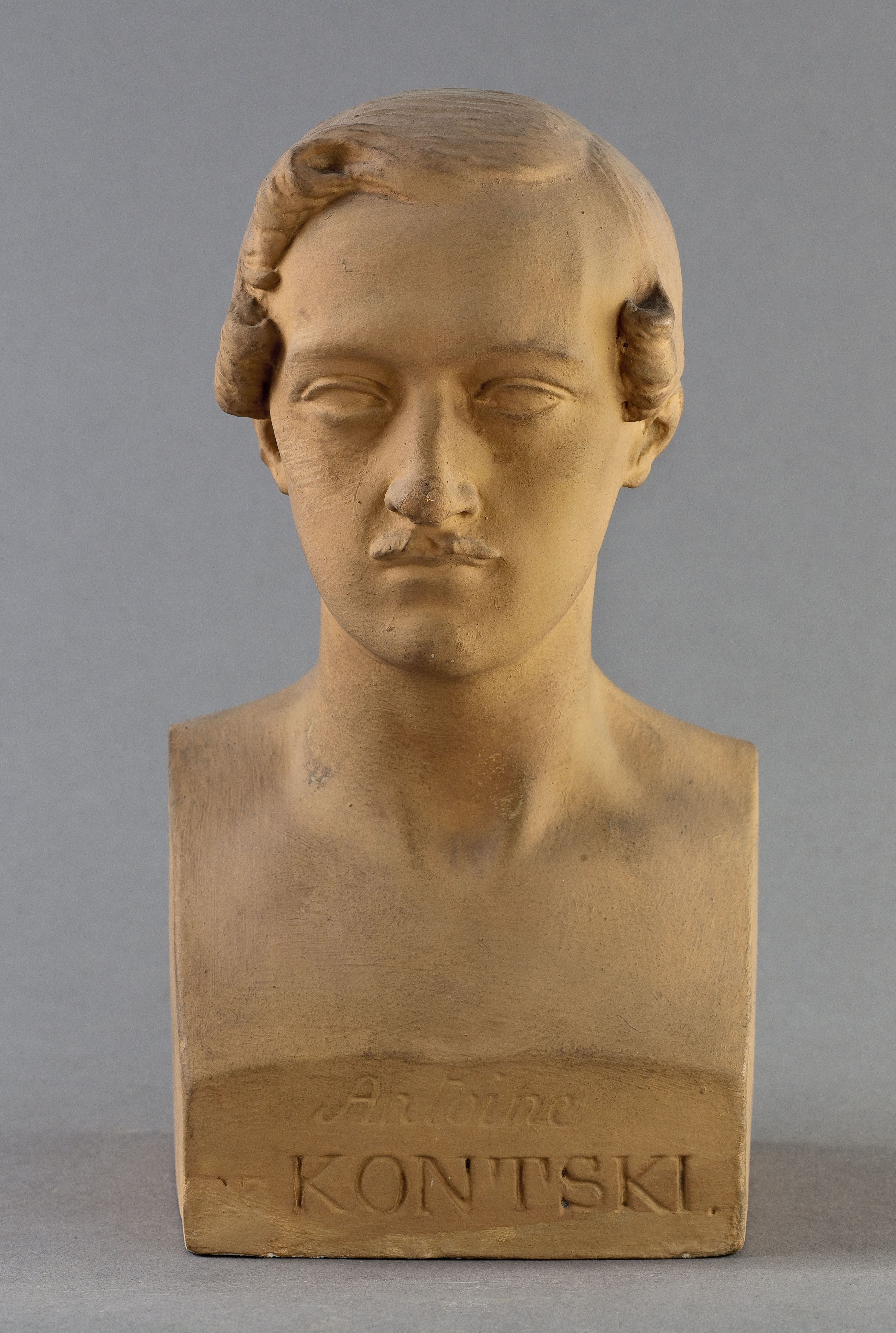 Jean Pierre Dantan, Portrait sérieux du pianiste, Antoine de Kontski