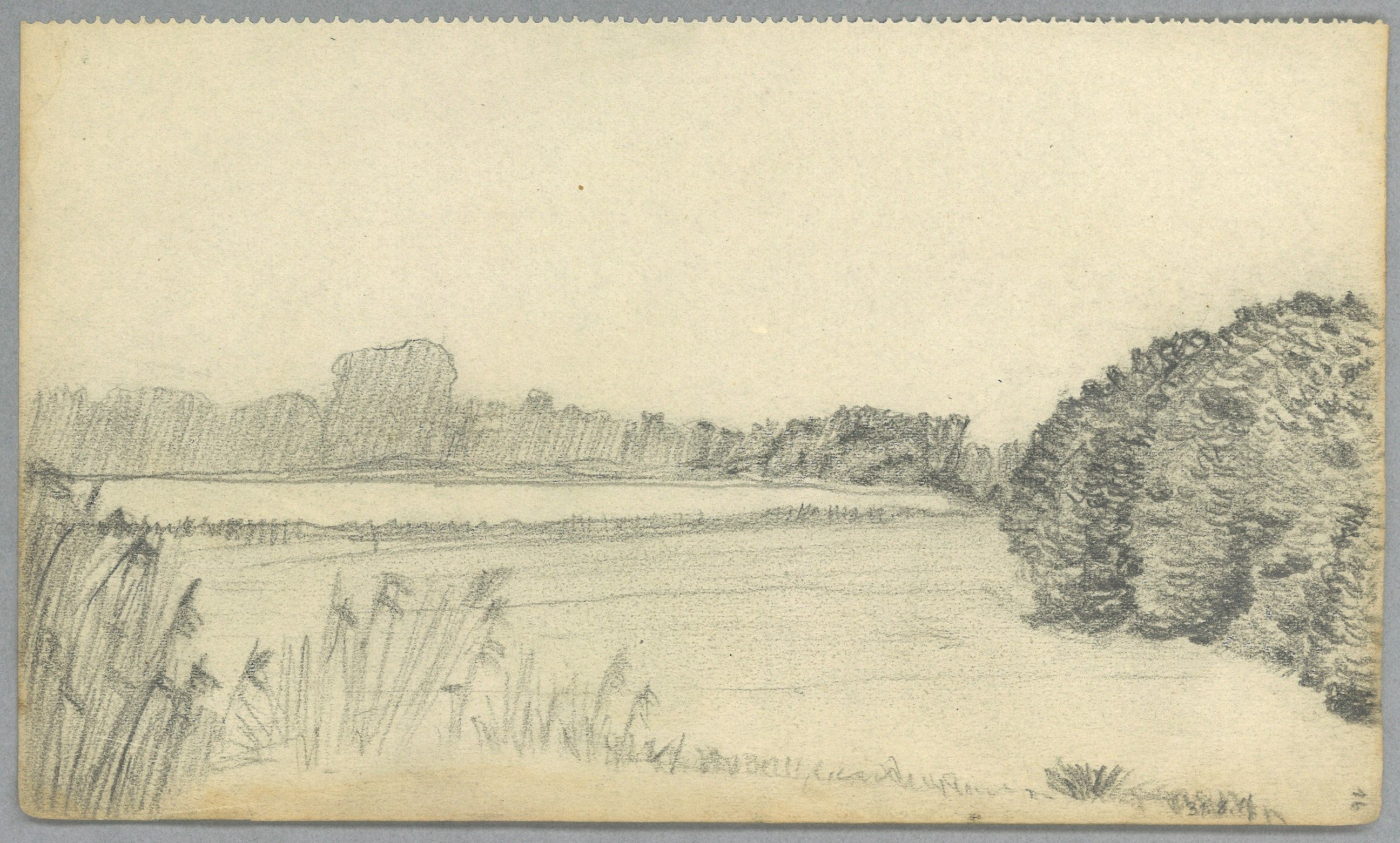 Margarete Wendel, Unidentifizierter Ort: Landschaft mit See