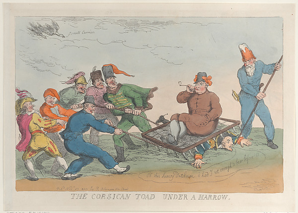 Thomas Rowlandson, A Corsican Toad Under a Harrow