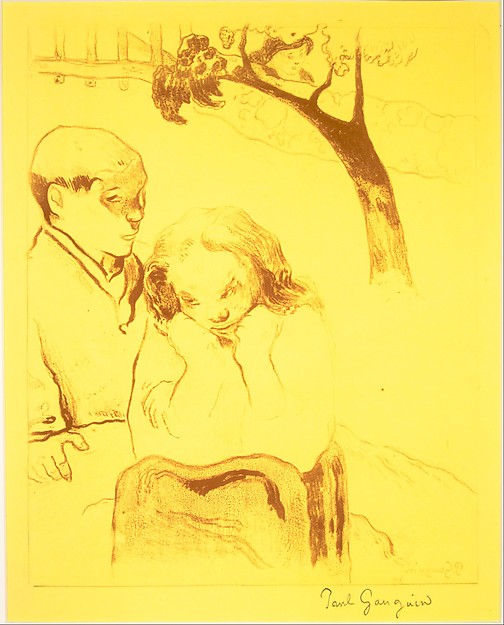 Paul Gauguin, Human Misery, from the "Volpini Suite: Dessins lithographiques"