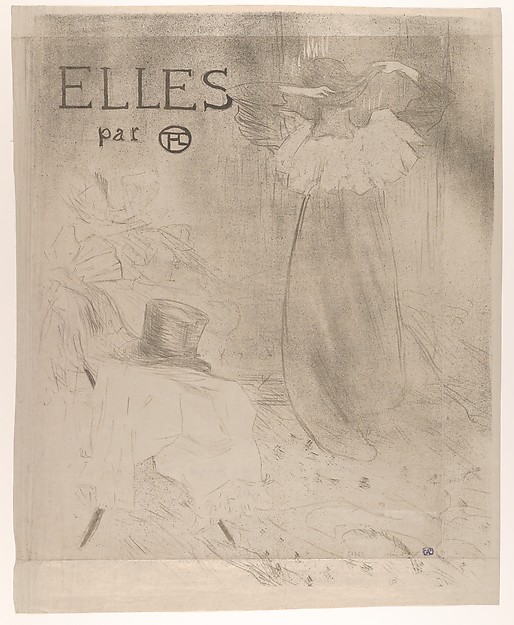 Henri de Toulouse-Lautrec, Elles (portfolio cover)