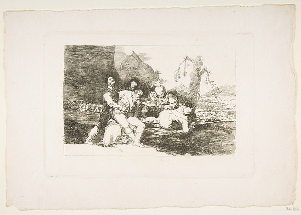 Goya (Francisco de Goya y Lucientes), Plate 20 from "The Disasters of War" (Los Desastres de la Guerra): 'Get them well, and on to the next' (Curarlos y á otra)